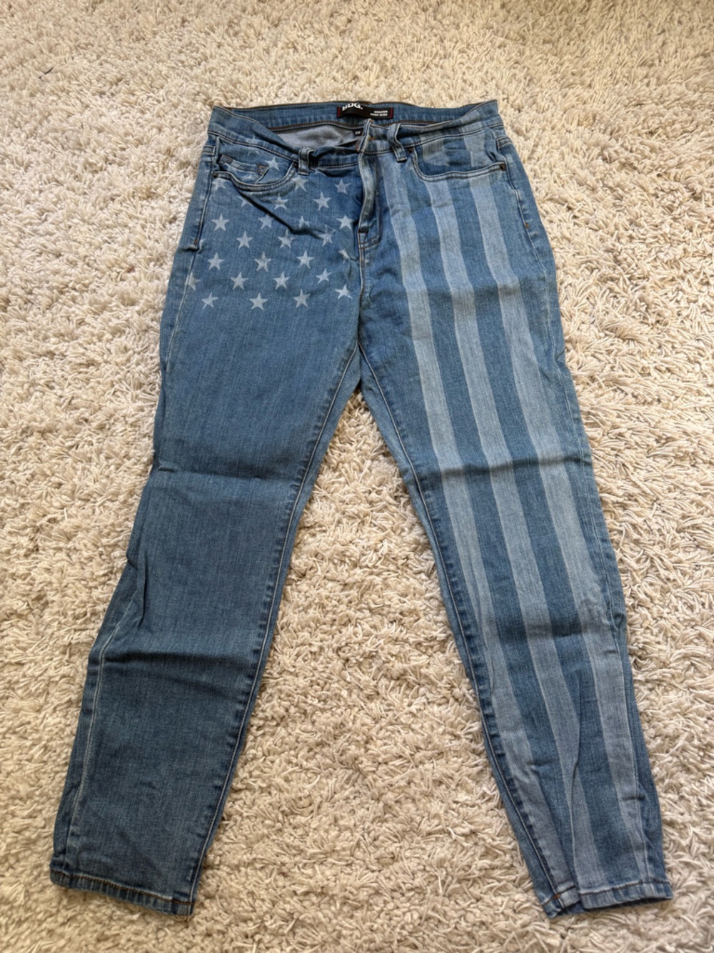 Urban Outfitters BDG High Rise American Flag Skinny Jeans